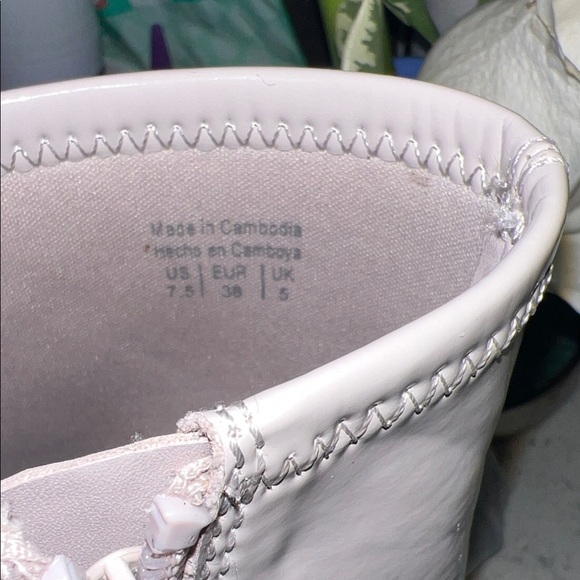 Aldo Shiny Heeled Boots Soft light Pink/Nude color - Picture 5 of 5